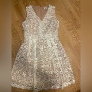 Kensie white lace dress